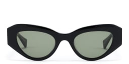 Shop ALL SAINTS Logo Cat-Eye Sunglasses in Black online.