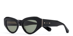 Shop ALL SAINTS Logo Cat-Eye Sunglasses in Black online.