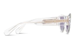 Shop ALL SAINTS Logo Cat-Eye Sunglasses in Clear online.