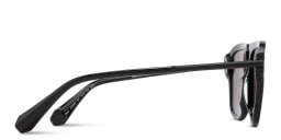 Shop ALL SAINTS Logo Aviator Sunglasses in Black online.