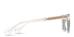 Shop ALL SAINTS Logo Rectangle Sunglasses in Clear online.