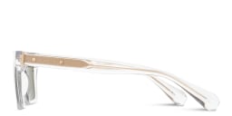 Shop ALL SAINTS Logo Rectangle Sunglasses in Clear online.