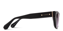 Shop ALL SAINTS Logo Cat-Eye Sunglasses in Black online.