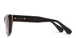 Shop ALL SAINTS Logo Cat-Eye Sunglasses in Black online.
