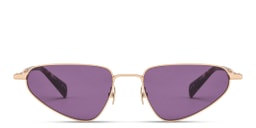 Shop ALL SAINTS Logo Cat-Eye Sunglasses in Gold online.