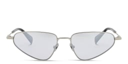 Shop ALL SAINTS Logo Cat-Eye Sunglasses in Silver/Silver online.