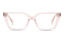 Shop ALL SAINTS Logo Cat-Eye Eyeglasses in Transparent Pink online.