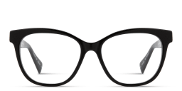 Shop ALL SAINTS Logo Cat-Eye Eyeglasses in Black online.