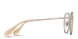 Shop ALL SAINTS Logo Round Eyeglasses in Silver online.
