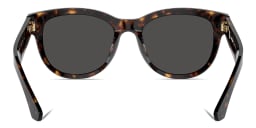 Shop BURBERRY Logo Print Panthos Sunglasses in Dark Havana online.