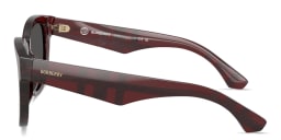 Shop BURBERRY Logo-Print Panthos Sunglasses in Red online.