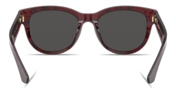 Shop BURBERRY Logo-Print Panthos Sunglasses in Red online.