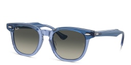 Shop Ray-Ban Junior Logo Kids Square Sunglasses in Blue online.