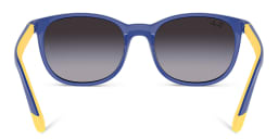 Shop Ray-Ban Junior Kids Logo Square Sunglasses in Blue online.