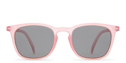 Shop Izipizi Logo Unisex Square Sunglasses in Pink/Grey online.