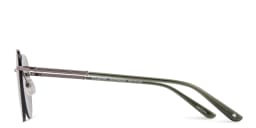 Shop TRICE Rimless Aviator Sunglasses in Gunmetal online.