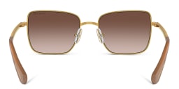 Shop Swarovski Crystal-Embedded Square Sunglasses in Yellow online.