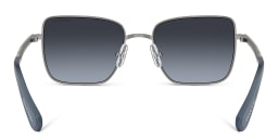 Shop Swarovski Crystal-Embedded Square Sunglasses in Gunmetal online.