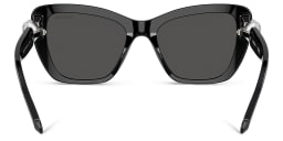 Shop Swarovski Crystal-Embellished Cat-Eye Sunglasses in Black online.