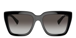 Shop Vogue Eyewear Rhinestone-Embellished Butterfly Sunglasses in Black online.