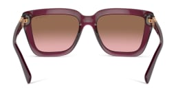 Shop Vogue Eyewear Rhinestone-Embellished Butterfly Sunglasses in Red online.