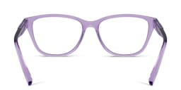 Shop Armani Exchange Logo Cat-Eye Eyeglasses in Purple online.