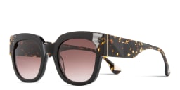 Shop Woodys Linda Square Sunglasses in Black online.