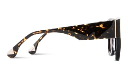 Shop Woodys Linda Square Sunglasses in Black online.