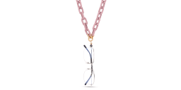 Shop EYESONOFF Jelly Unisex Glasses Necklace in Rose online.