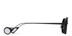 Shop Eyepetizer Alamillo Unisex Round Sunglasses in Black online.