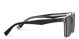Shop Tommy Hilfiger Rectangle Sunglasses in Black online.