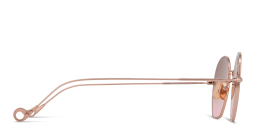 Shop Eyepetizer Triomphe Unisex Irregular Sunglasses in Rose Gold online.