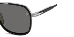 Shop DAVID BECKHAM Talisman Aviator Sunglasses in Black online.