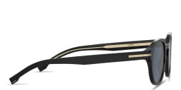 Shop Hugo Boss Logo Lettering Panthos Sunglasses in Black online.