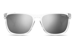 Shop Polaroid Logo Lettering Unisex Rectangle Sunglasses in Clear online.