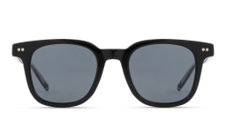 Shop Tommy Hilfiger Flag Logo Square Sunglasses in Black/Grey online.