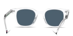 Shop Tommy Hilfiger Flag Logo Square Sunglasses in Clear online.