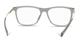 Shop Polaroid Logo-Embossed Wide Rectangle Eyeglasses in Grey online.