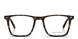 Shop Tommy Hilfiger Flag Logo Square Eyeglasses in Havana online.