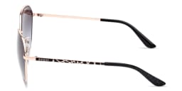 Shop Guess Logo Lettering Round Sunglasses in Black online.