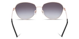 Shop Guess Logo Lettering Round Sunglasses in Black online.