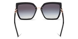Shop Guess Oversized Cat-Eye Sunglasses in Black online.