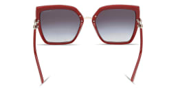 Shop Guess Oversized Cat-Eye Sunglasses in Burgundy online.