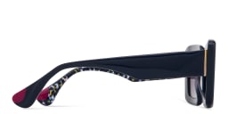 Shop Woodys Stella Square Sunglasses in Blue online.