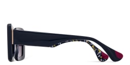 Shop Woodys Stella Square Sunglasses in Blue online.