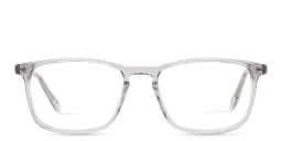 Shop TRICE Square Eyeglasses with Blue Light Filter in Transparent Grey online.