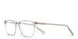 Shop TRICE Square Eyeglasses with Blue Light Filter in Transparent Grey online.