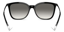 Shop Armani Exchange A|X Logo Butterfly Sunglasses in Black online.