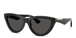 Shop BURBERRY Engraved Logo Cat-Eye Sunglasses in Grey online.