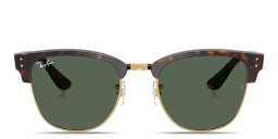 Shop Ray-Ban Clubmaster Reverse Unisex Square Sunglasses in Havana online.